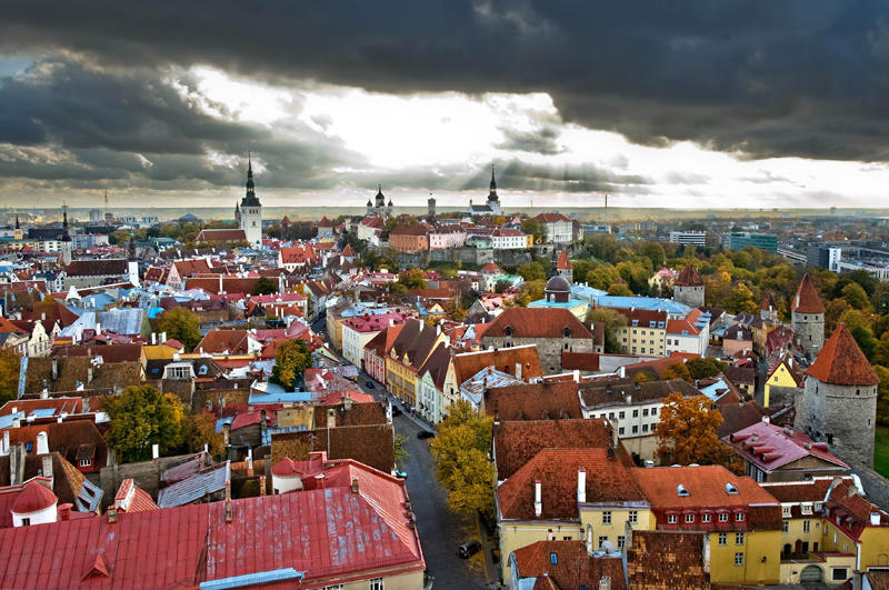 Estonia, Tallinn, general view