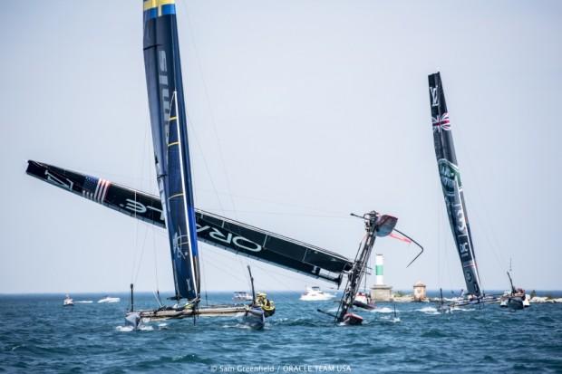 06/08/16 - Chicago (USA) - Practice Day 35th America's Cup Bermuda 2017 - Louis Vuitton America's Cup World Series New York - Setup Day –2