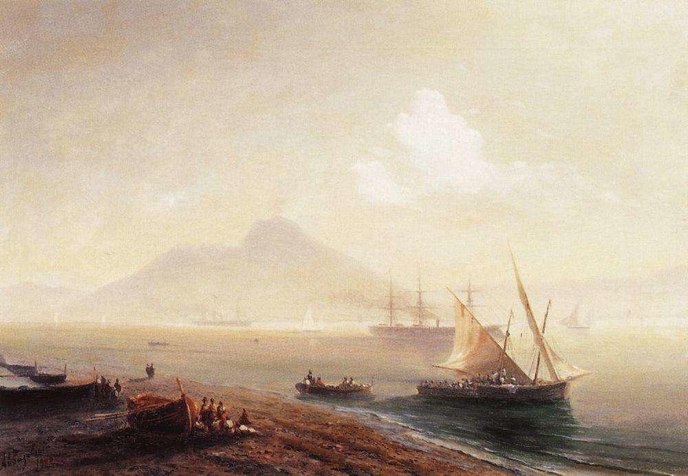 Последняя картина Айвазовского - "Морской залив" (1900)