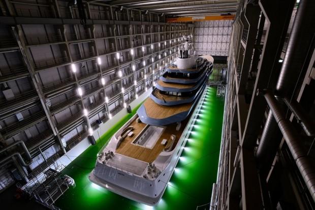 Oceanco launches the largest yacht ever built in The Netherlands - 110m/361ft project JUBILEE  Oceanco?s outstanding project JUBILEE, with striking exterior styling by Lobanov Design, grand interior by Sorgiovanni Designs and owner?s representation by Burgess, is the largest yacht ever built i...